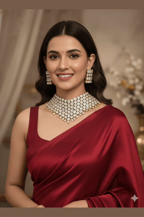 Zarina massonite polki kundan set