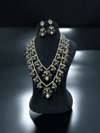 Deepika long mala kundan set