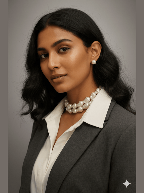 Naomi real pearl set