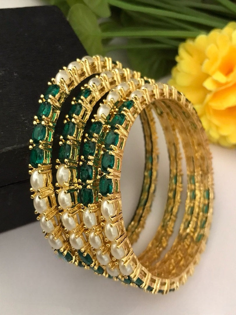 Jinisha real pearl bangles