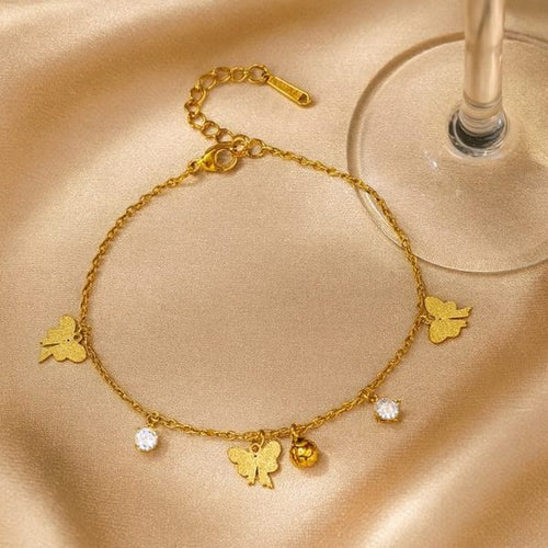 B-138 – 18k Gold Plated Stainless Steel Tarnish Free Waterproof Female Jewellery