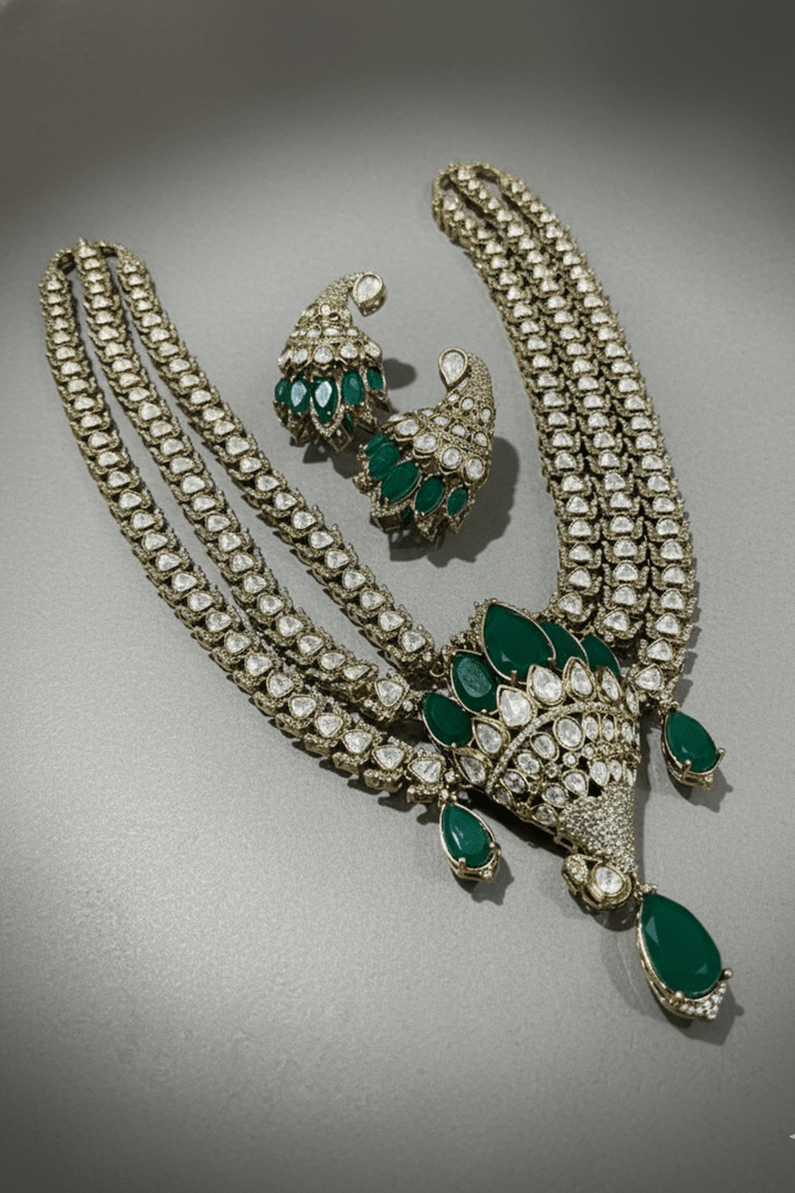 Elizabeth massonite polki kundan set