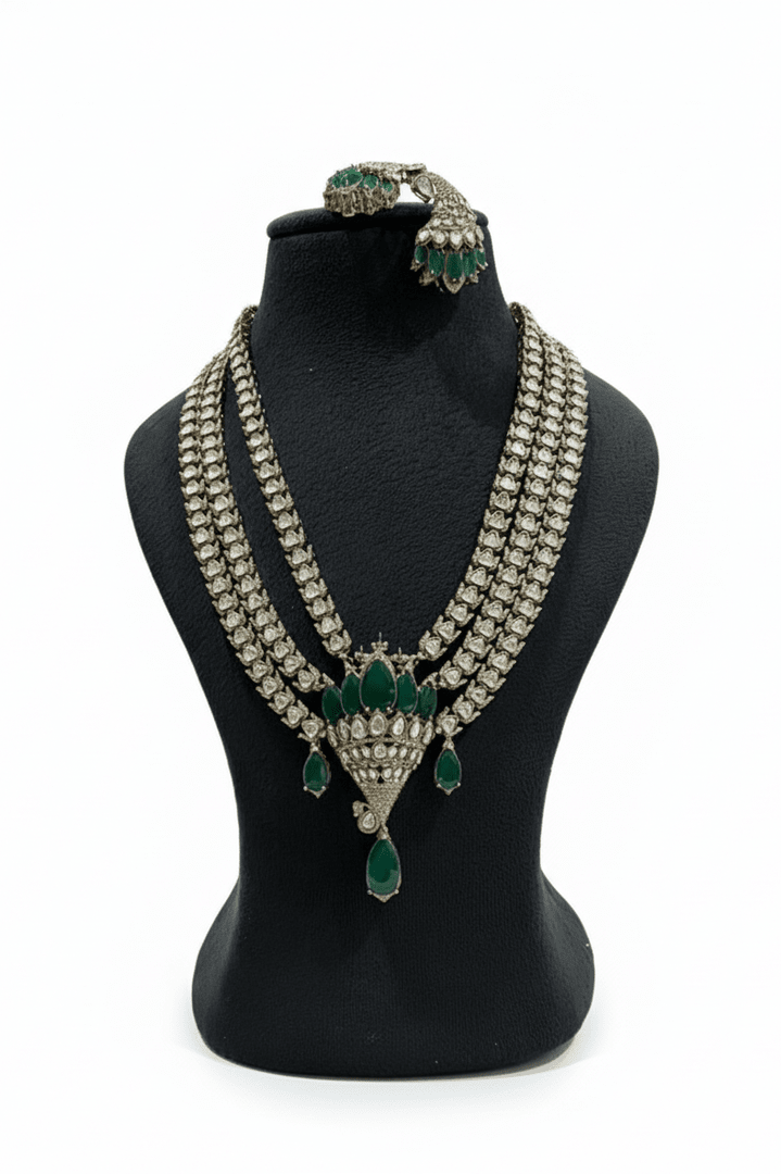 Elizabeth massonite polki kundan set