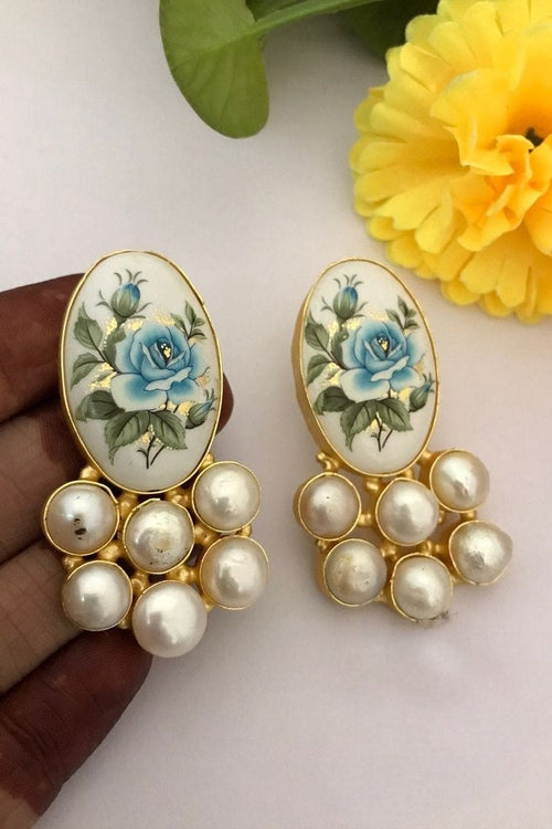 Tamia real pearl earrings