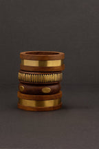 Kannaki wooden stack of bangles
