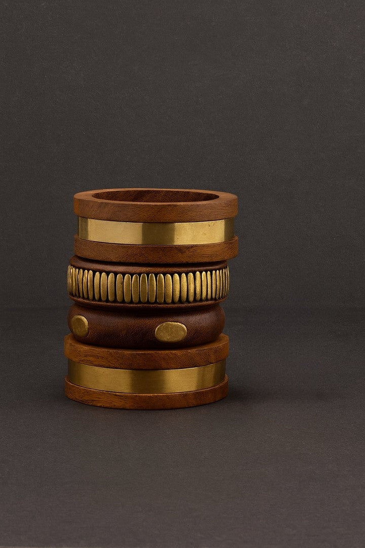 Kannaki wooden stack of bangles
