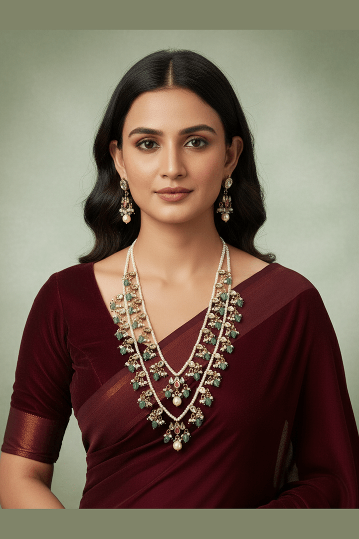 Tejaswini mala kundan set