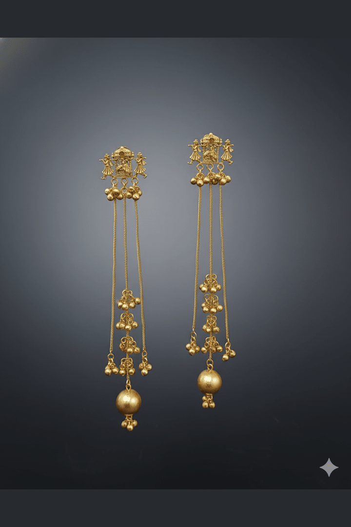 Baraat kashmiri kundan jhumka