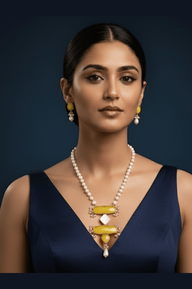 Takshvi real pearl set