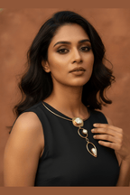 Real pearl capri necklace