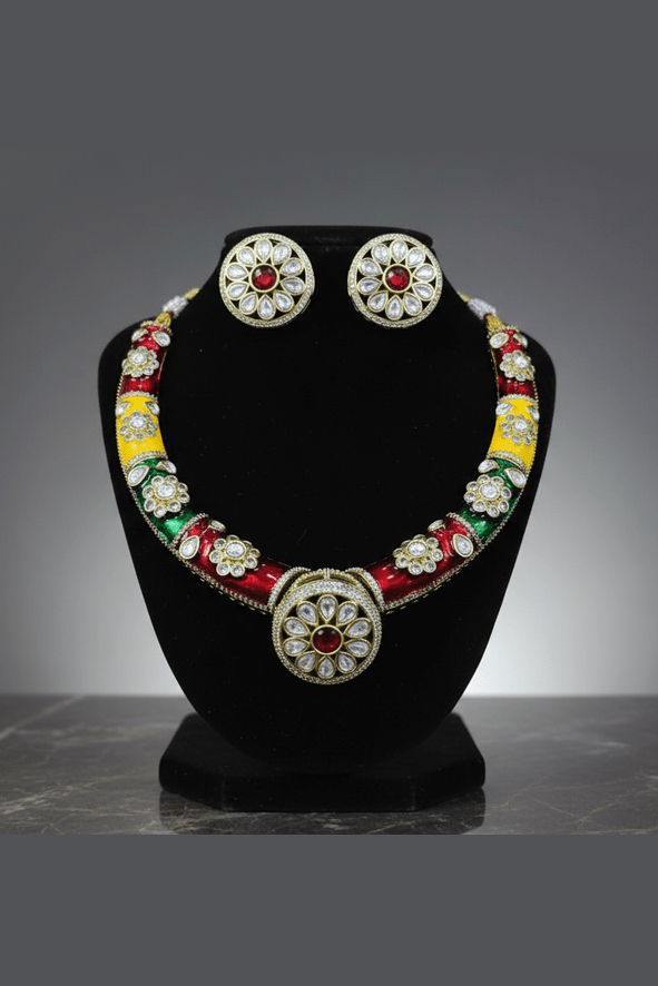 Warisha kundan hasli set