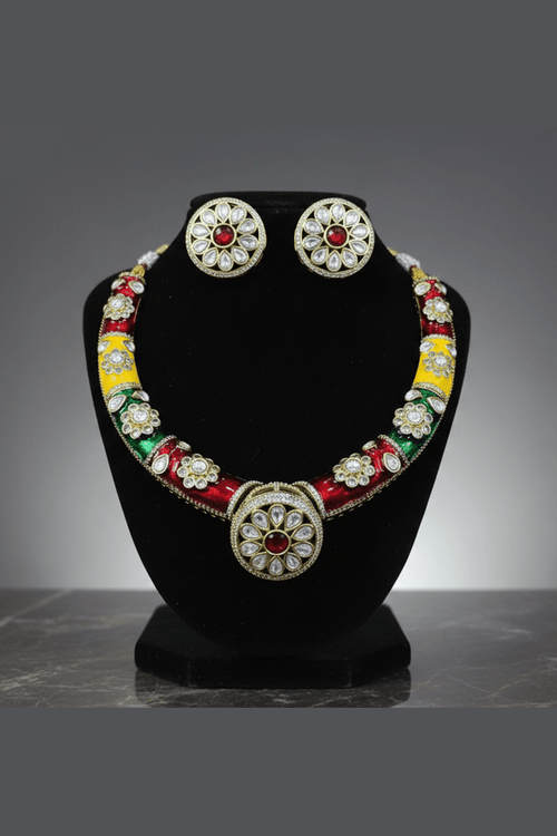 Warisha kundan hasli set