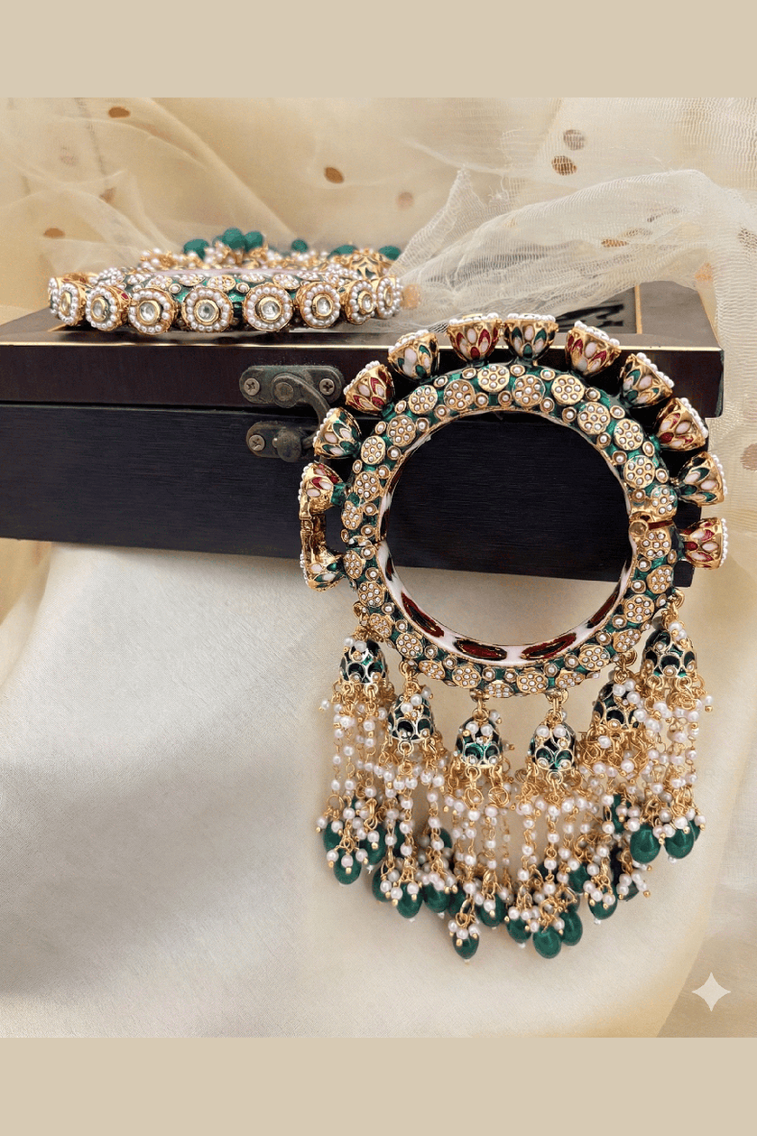 Noor-e-kangan rajwadi jhumki bangles