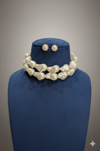 Naomi real pearl set