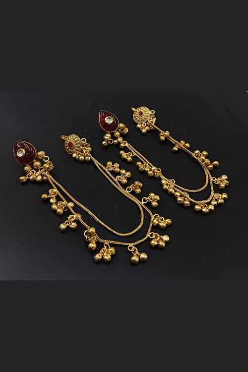 Malini kundan kashmiri earrings