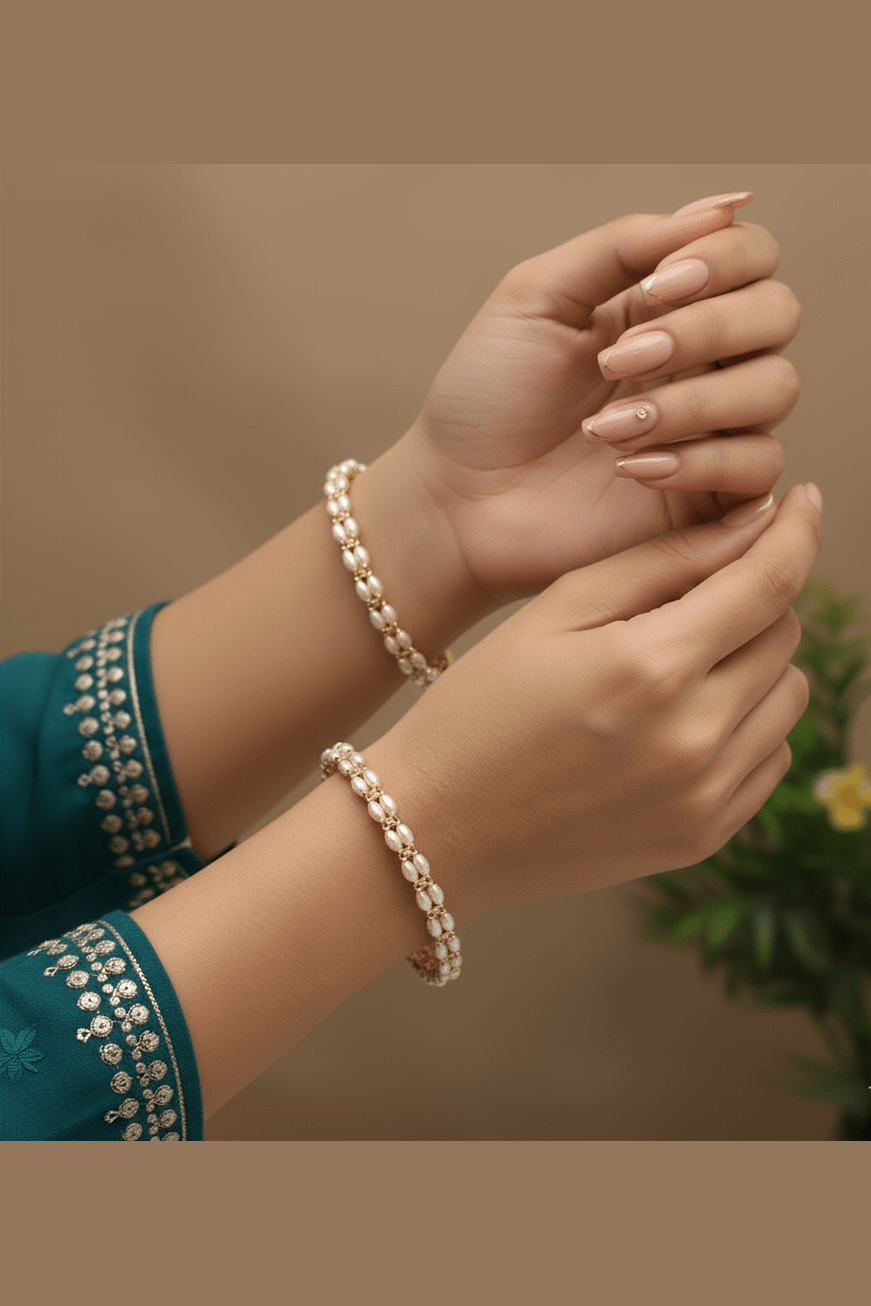 Aamani real pearl bangles