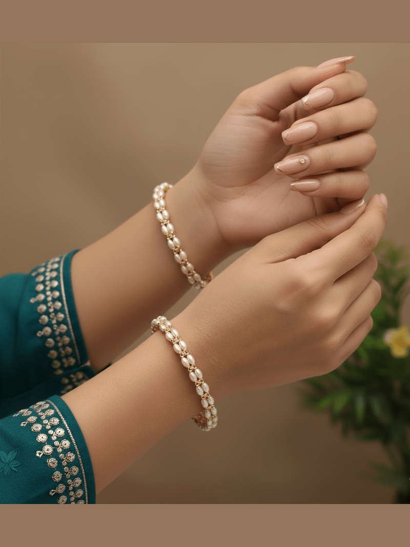 Aamani real pearl bangles