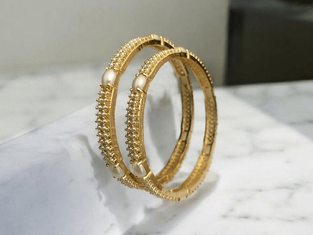 Vasundhra real pearl bangles