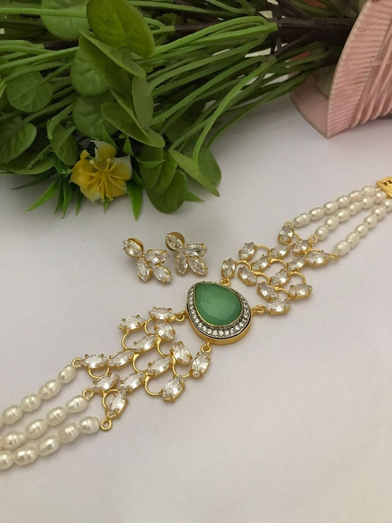 Shanika real pearl choker set