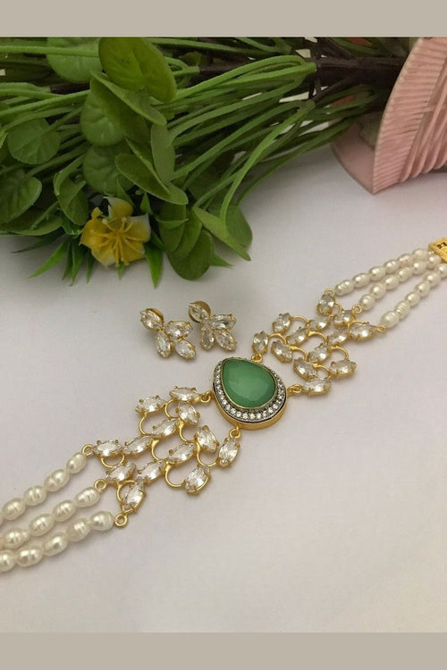 Shanika real pearl choker set