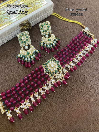 Fine polki kundan Sonakshi set