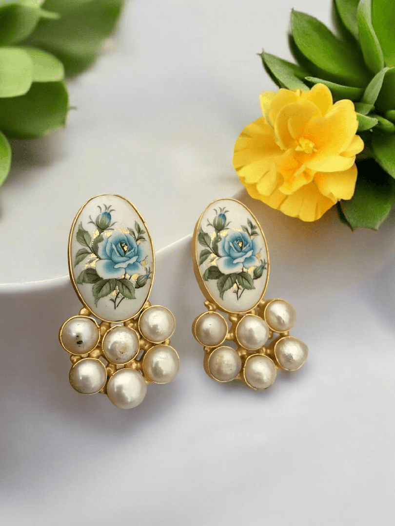 Tamia real pearl earrings