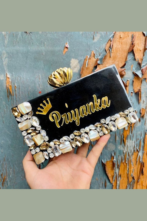 Martina baroque pearl clutch