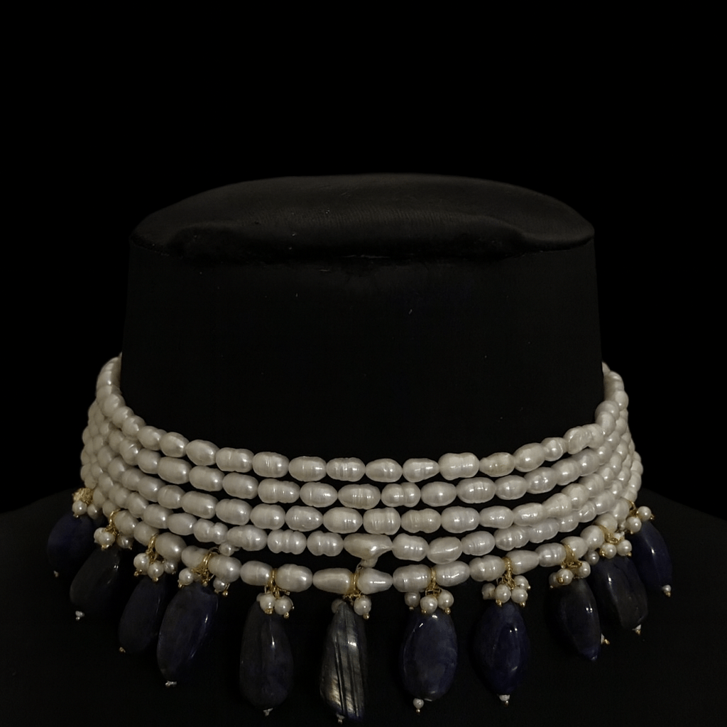 Real pearl Simon semi precious set