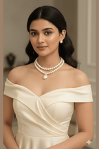 Alvyena real pearl set