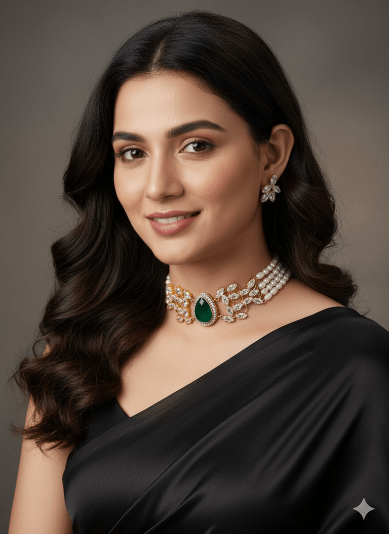 Shanika real pearl choker set