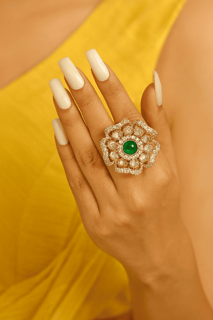 Polki neelima ring