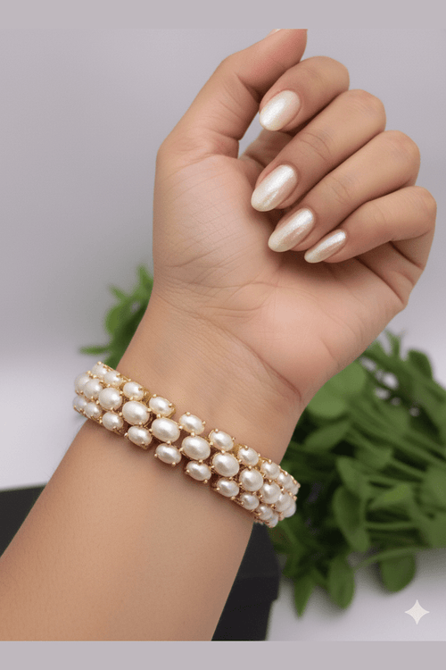 Svadhiti real pearl Bangles