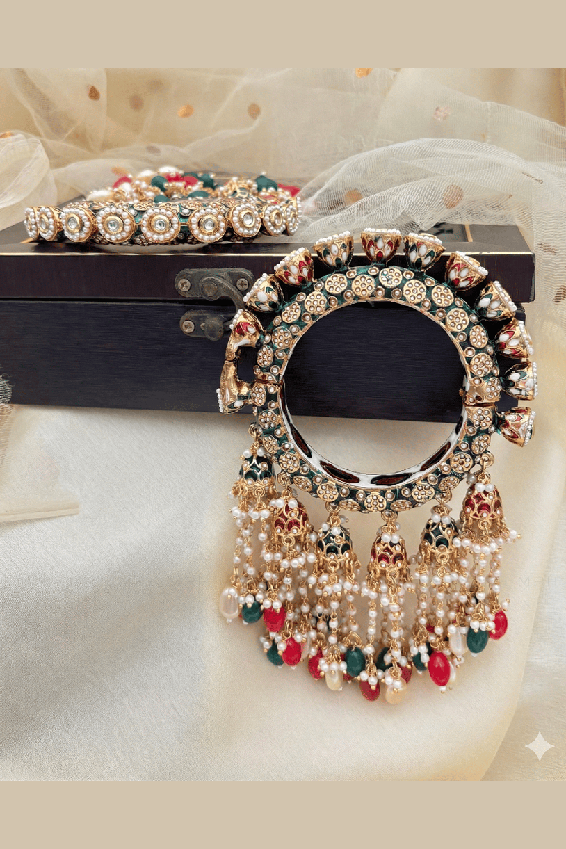 Noor-e-kangan rajwadi jhumki bangles
