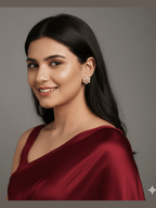 Kaashini massonite polki kundan studs