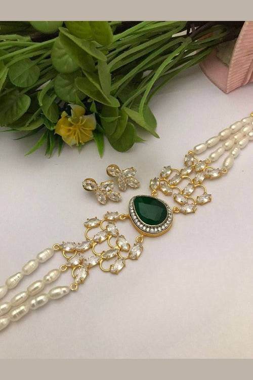 Shanika real pearl choker set