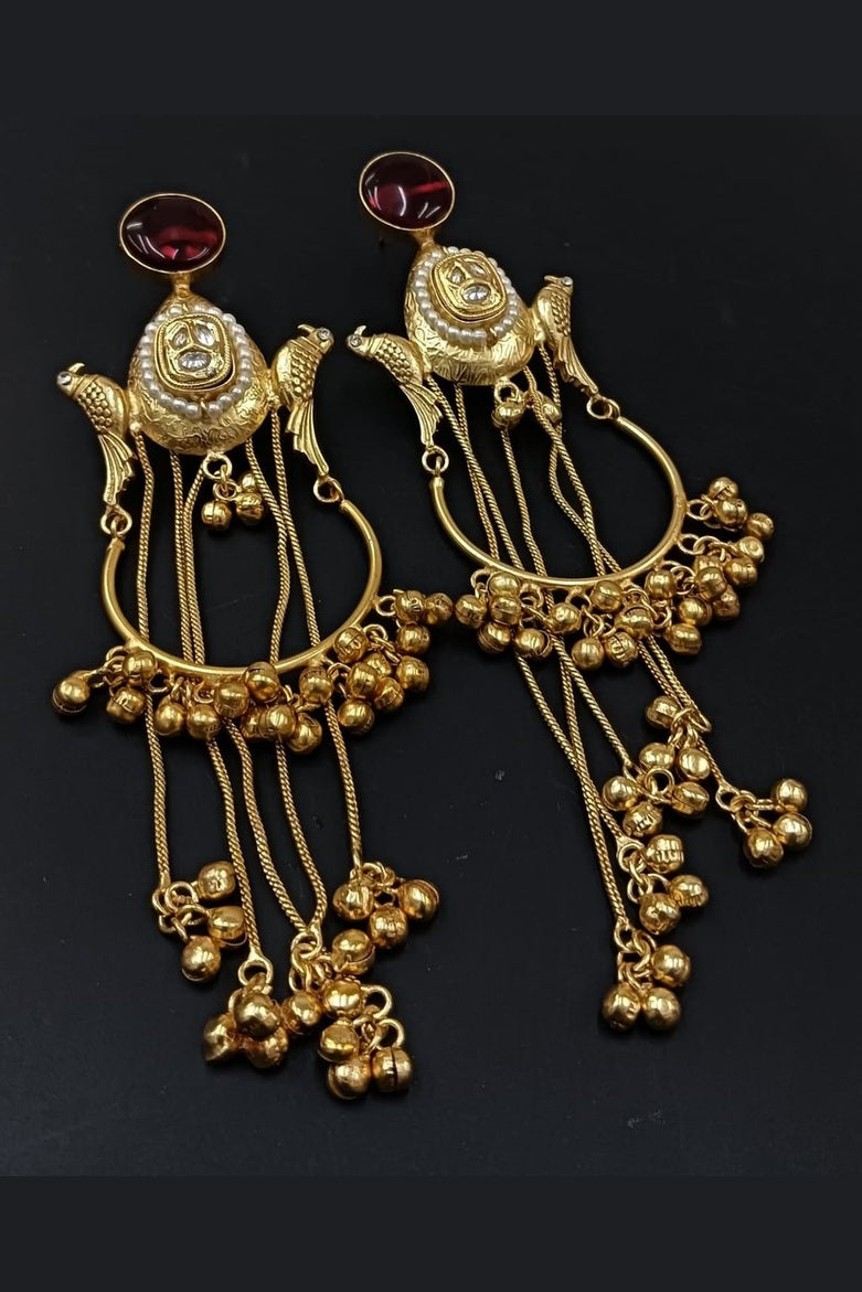 Advaitha Kashmir Kundan earrings
