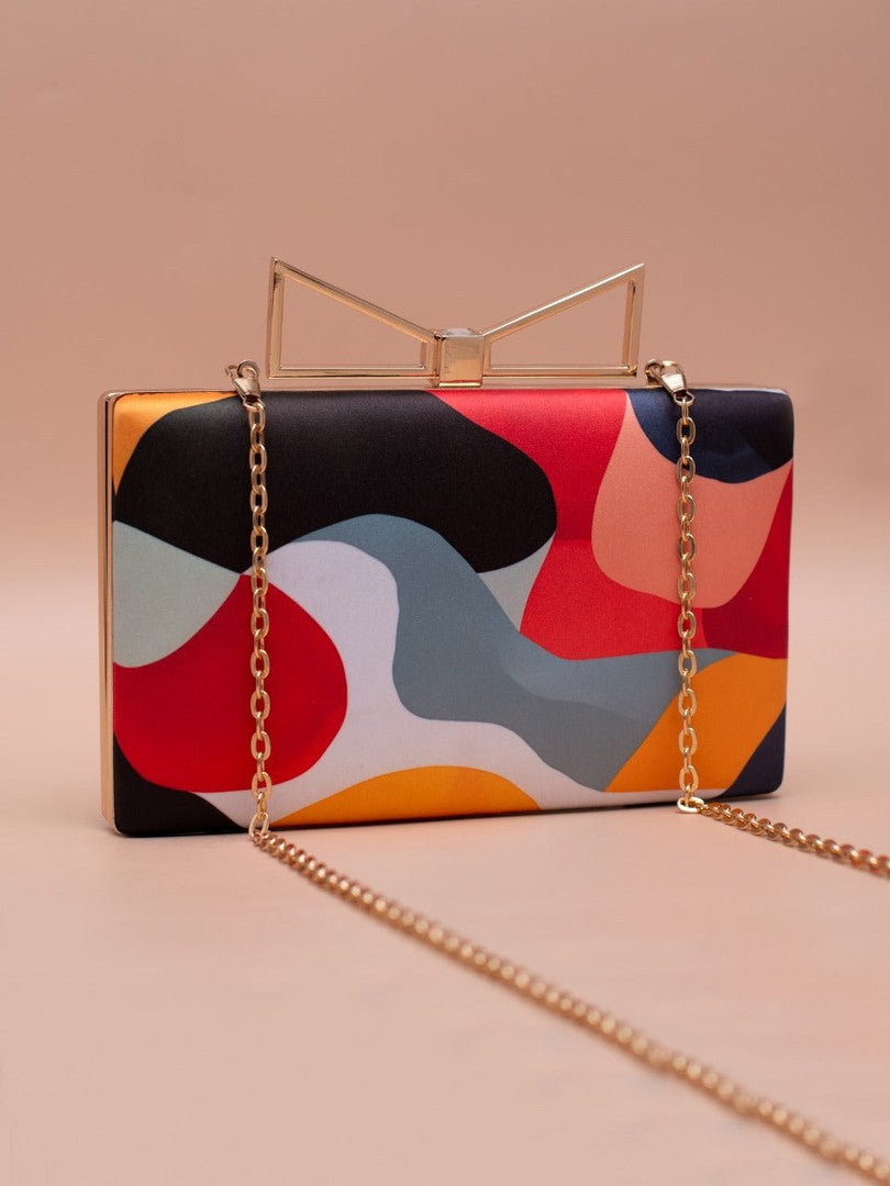 Canvas chic clutch