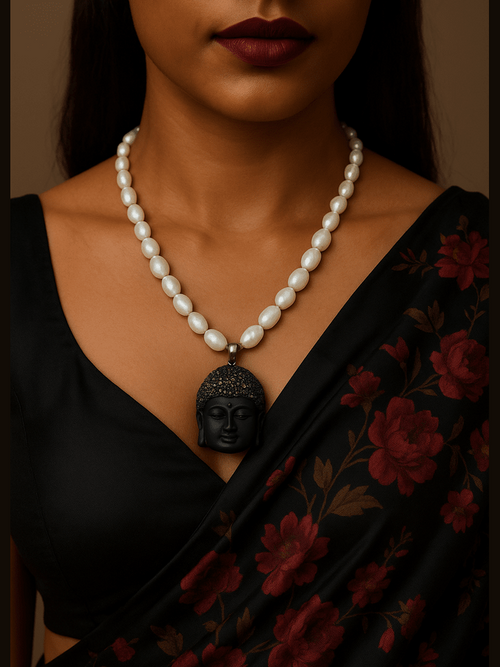 Budha real pearl necklace