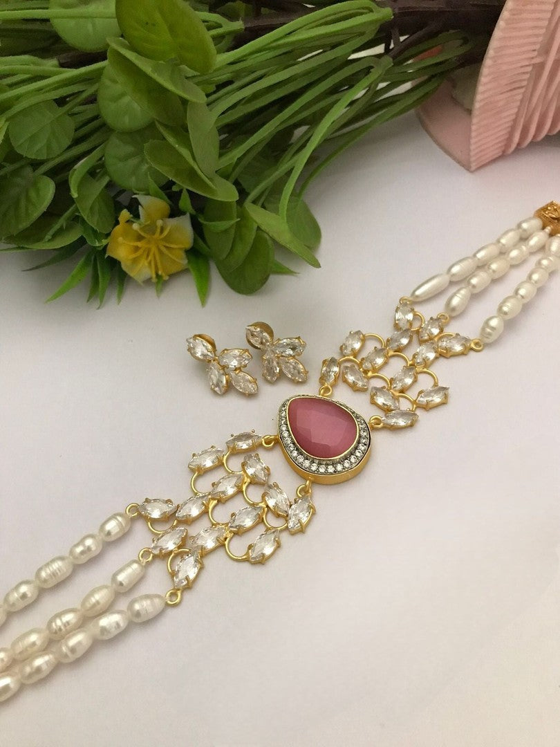 Shanika real pearl choker set