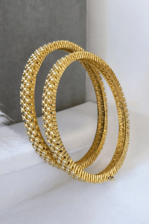 Hiya real pearl bangles