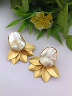 Narayani real pearl earrings