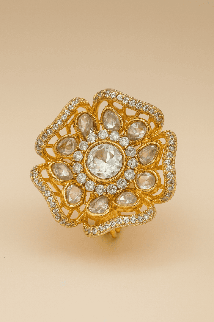 Polki neelima ring