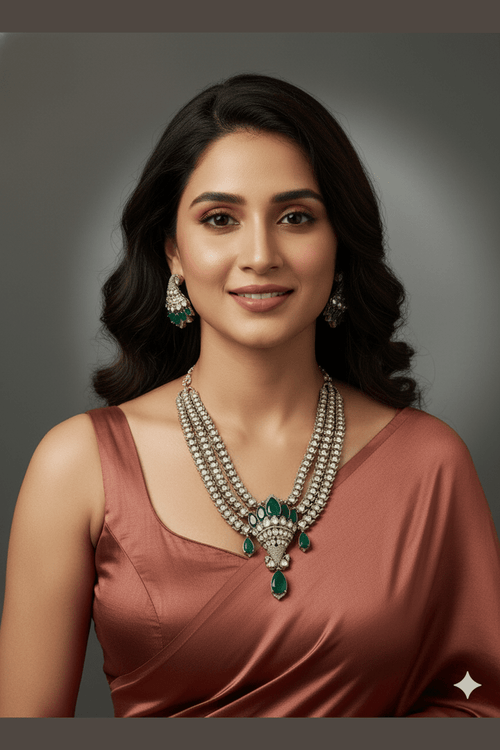 Elizabeth massonite polki kundan set