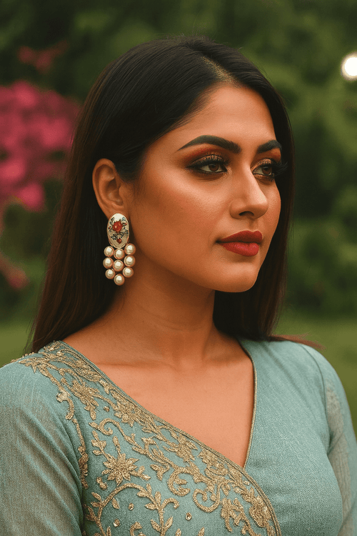 Tamia real pearl earrings