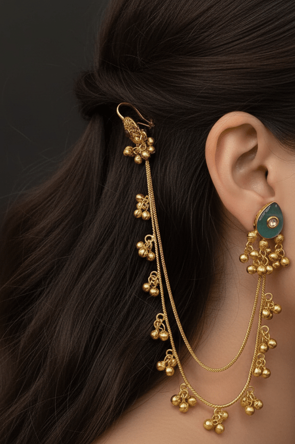 Malini kundan kashmiri earrings