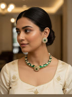 Warisha kundan hasli set