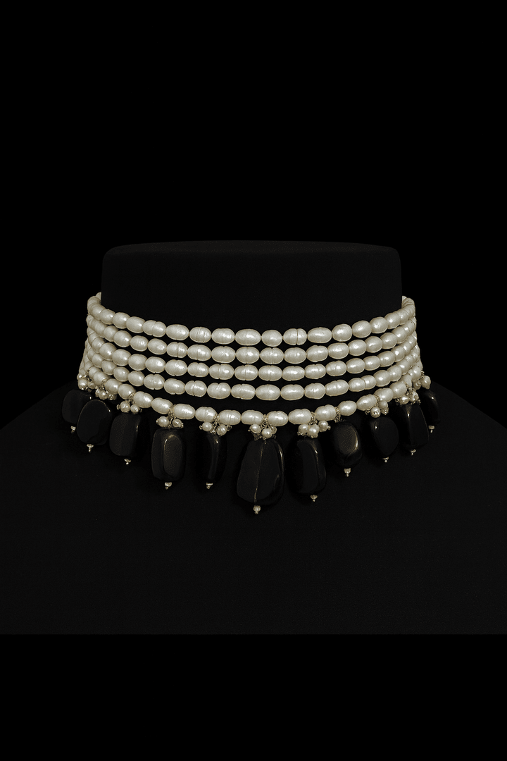 Real pearl Simon semi precious set