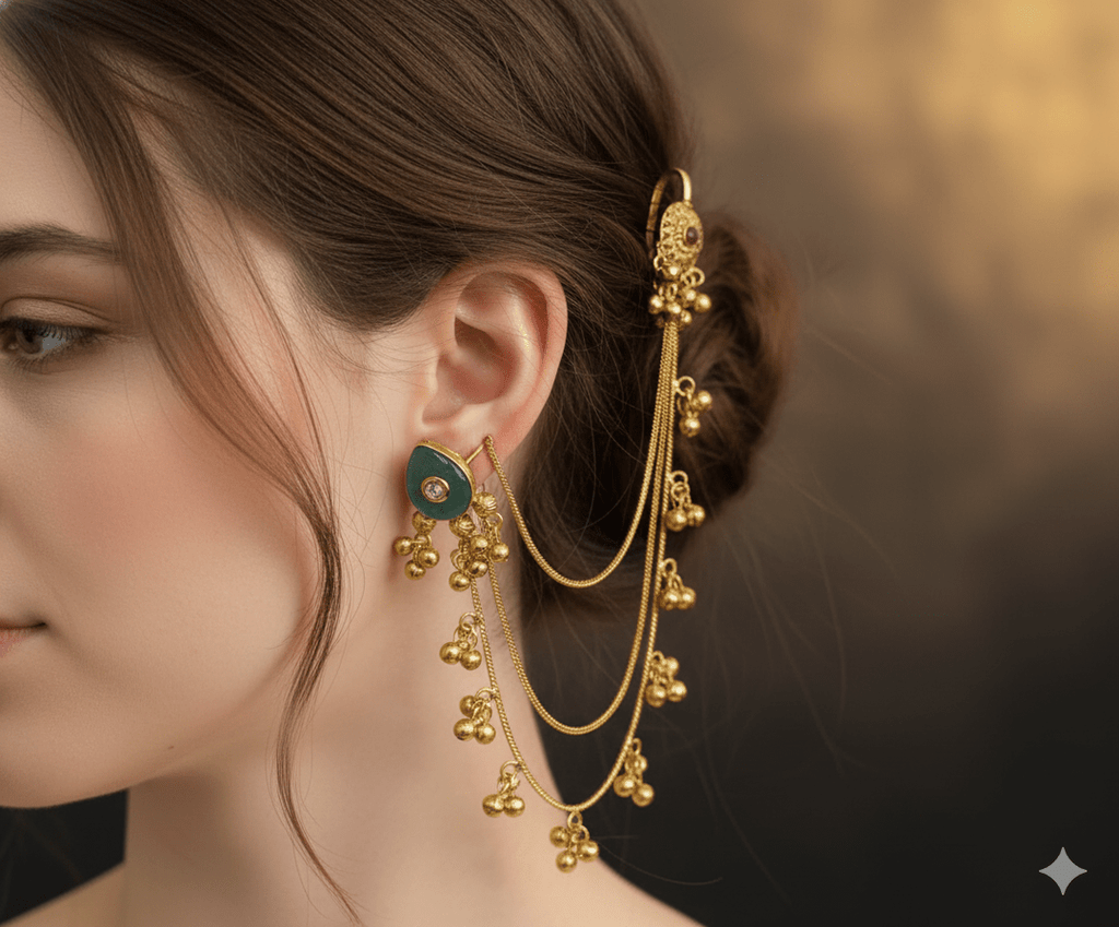 Malini kundan kashmiri earrings