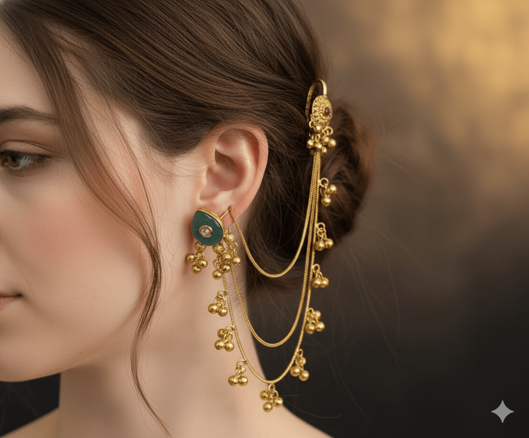 Malini kundan kashmiri earrings