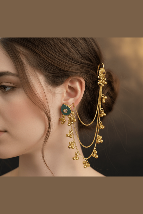 Malini kundan kashmiri earrings